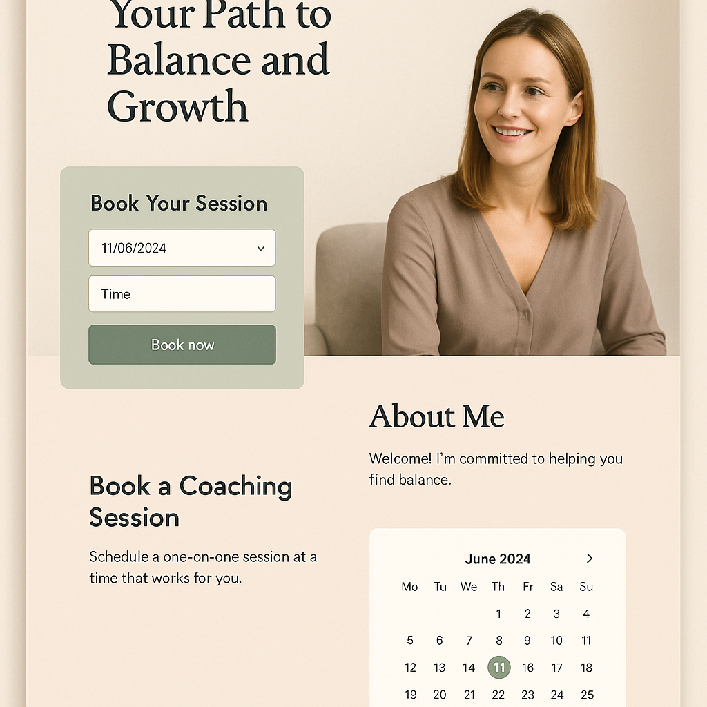 Dienstleistung & Coaching Branchen-Kit – Beispielbild